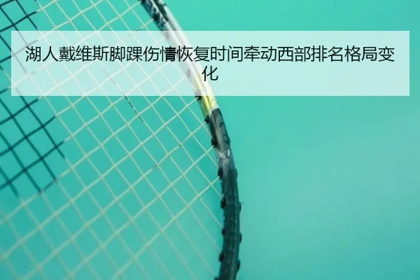 湖人戴维斯脚踝伤情恢复时间牵动西部排名格局变化